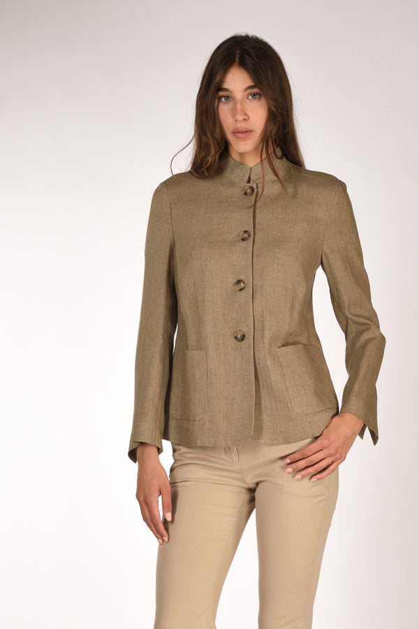 Kiltie Giacca Ginevra Beige Scuro Donna