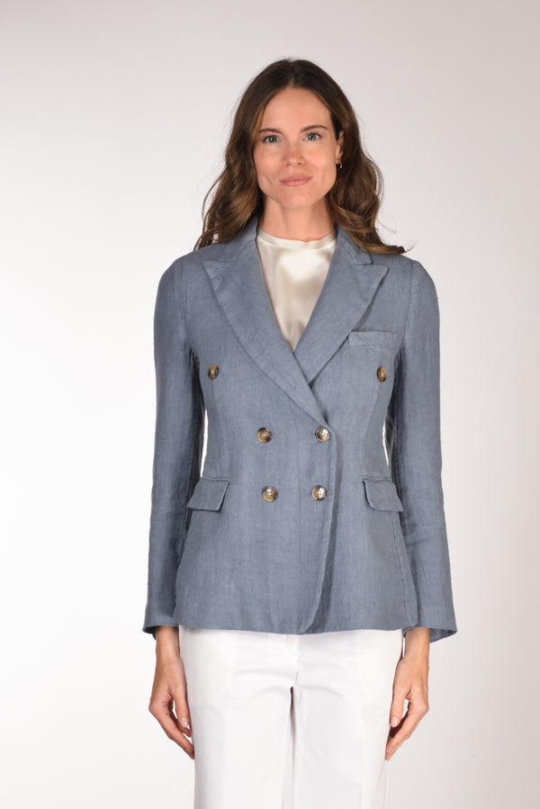 Kiltie Giacca Lauren Azzurro Polvere Donna-2