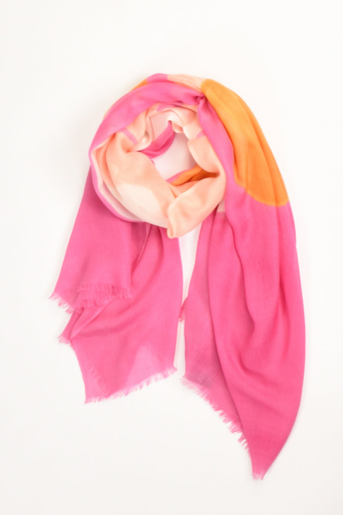 Pyaar Sciarpa Stampata Fucsia/arancio Donna - 2