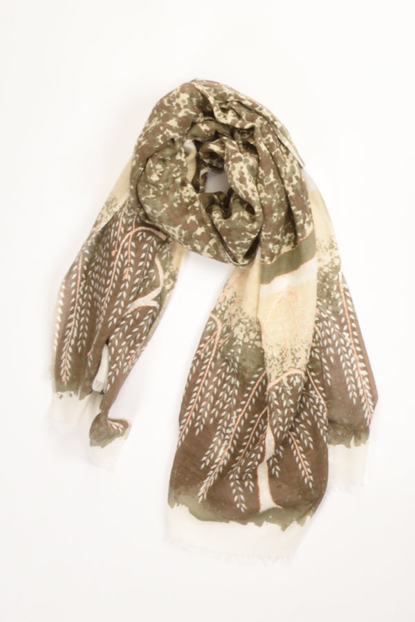 Pyaar Sciarpa Stampata Beige Chiaro/beige Donna-2