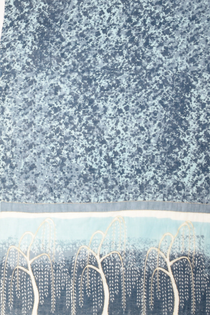 Pyaar Sciarpa Stampata Blu/beige Chiaro Donna - 4