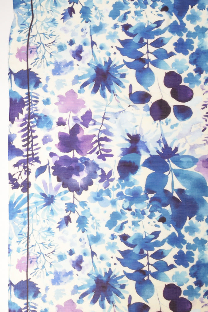 Pyaar Sciarpa Stampata Bianco/blu Donna - 4