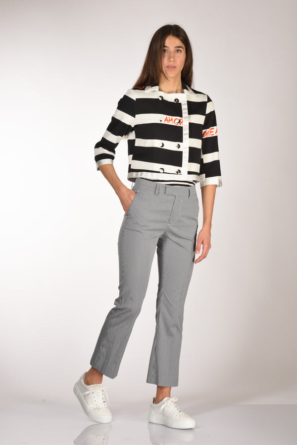 Berwich Pantalone Aurora Nero/bianco Donna-2