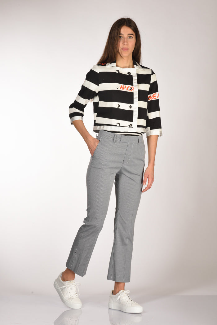 Berwich Pantalone Aurora Nero/bianco Donna - 2