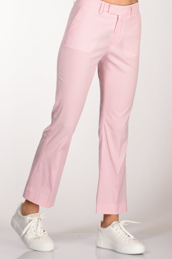 Berwich Pantalone Aurora Rosa/bianco Donna