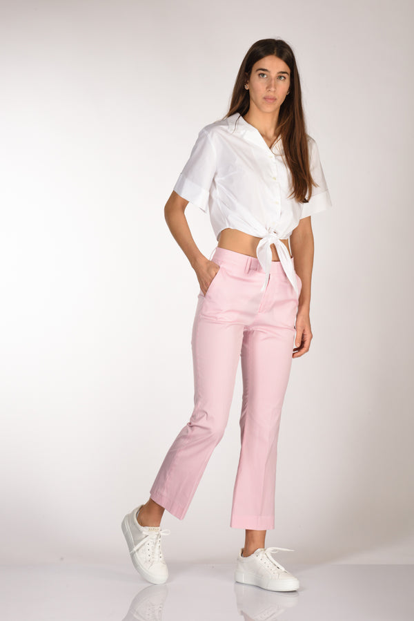 Berwich Pantalone Aurora Rosa/bianco Donna-2