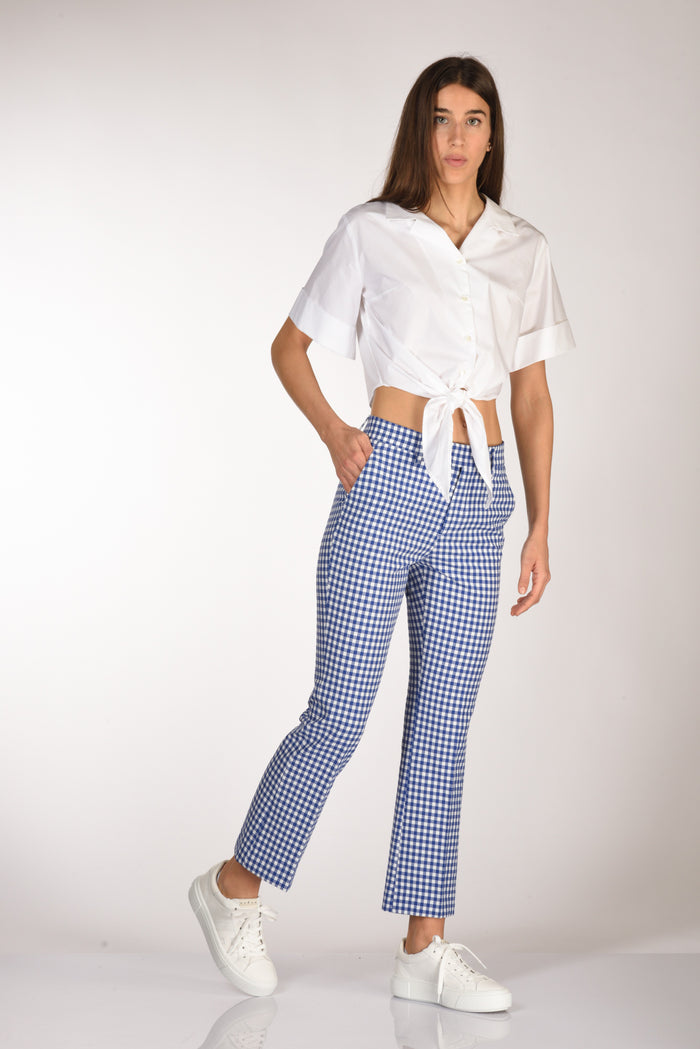 Berwich Pantalone Aurora Blu/bianco Donna - 2