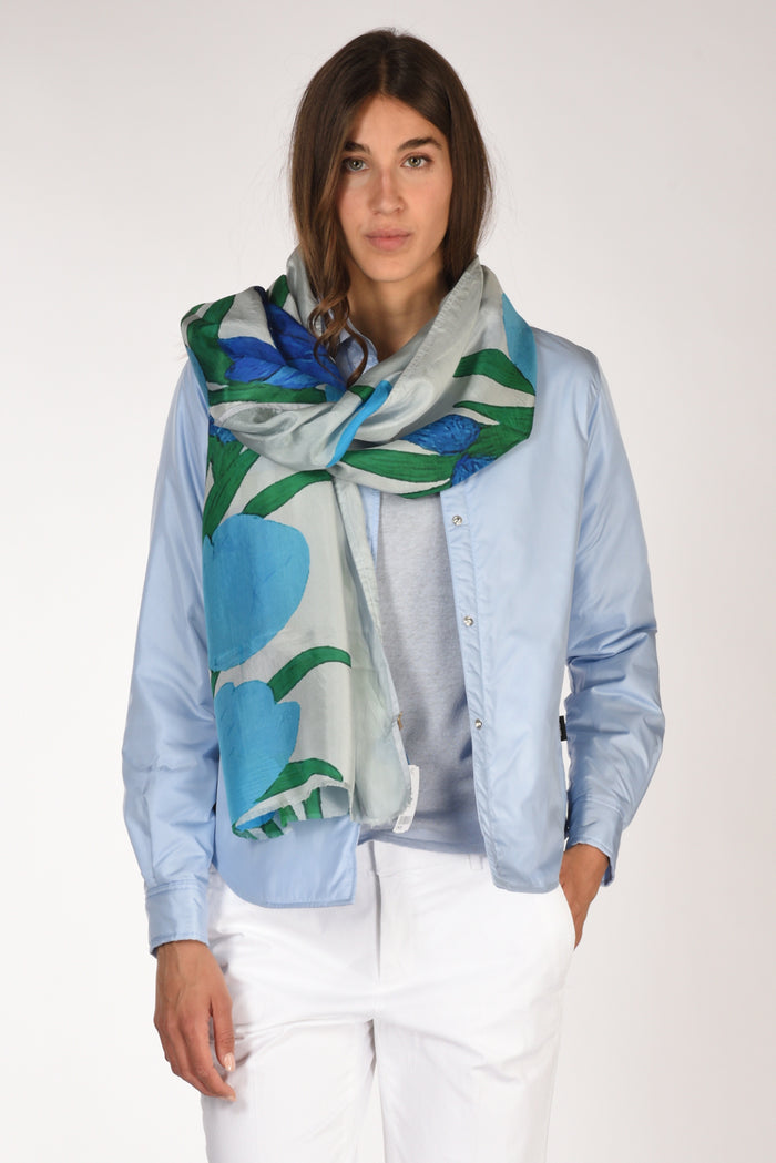 Jaitush Sciarpa Stampata Blu/verde/bianco Donna - 1