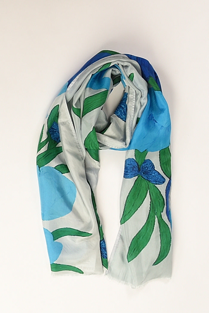 Jaitush Sciarpa Stampata Blu/verde/bianco Donna - 1