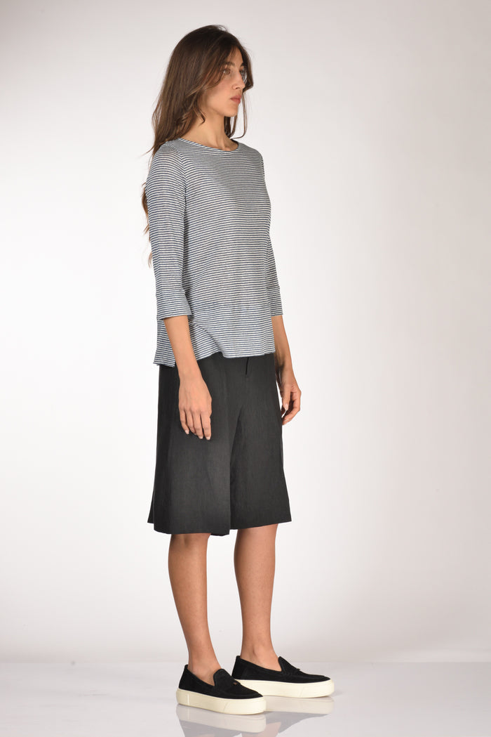 Shirt C Zero Tshirt Rigata Blu/bianco Donna - 4
