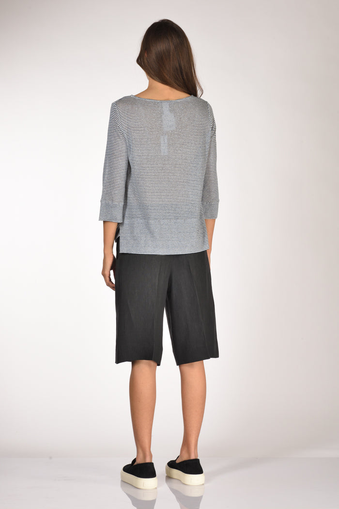 Shirt C Zero Tshirt Rigata Blu/bianco Donna - 5