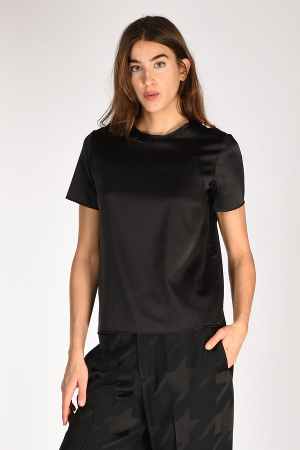Shirt C Zero Tshirt Seta Mm Nero Donna