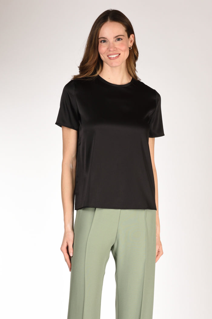 Shirt C Zero Tshirt Seta Mm Nero Donna - 1