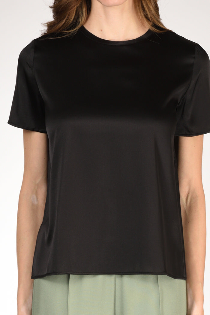 Shirt C Zero Tshirt Seta Mm Nero Donna - 3