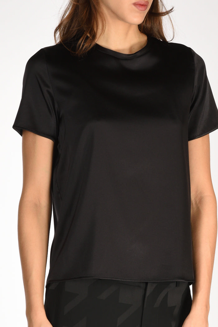 Shirt C Zero Tshirt Seta Mm Nero Donna - 4