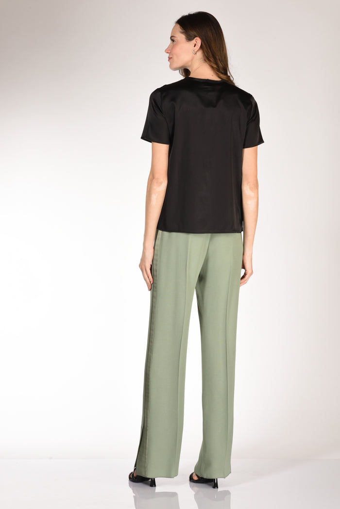 Shirt C Zero Tshirt Seta Mm Nero Donna - 5