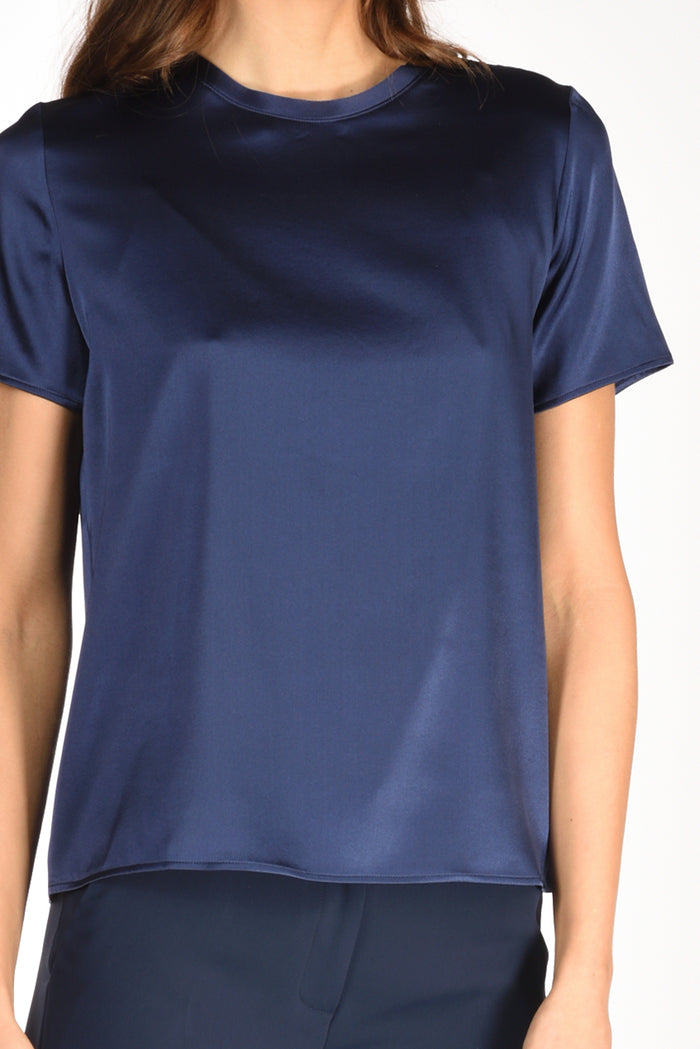 Shirt C Zero Tshirt Seta Mm Blu Donna - 3