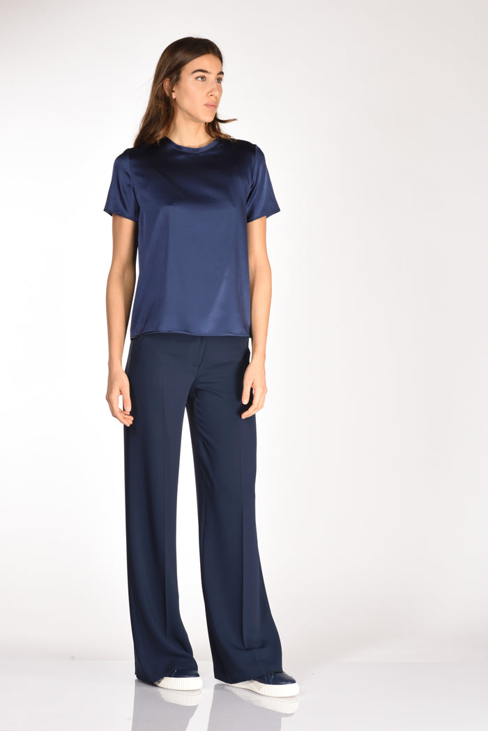 Shirt C Zero Tshirt Seta Mm Blu Donna - 4