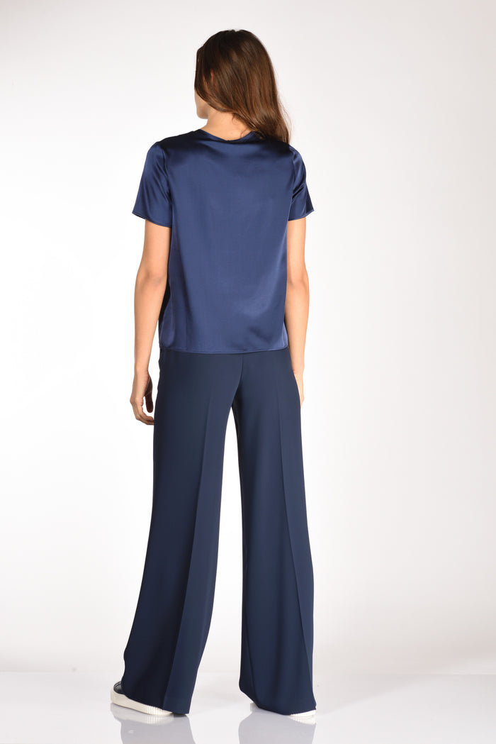 Shirt C Zero Tshirt Seta Mm Blu Donna - 5