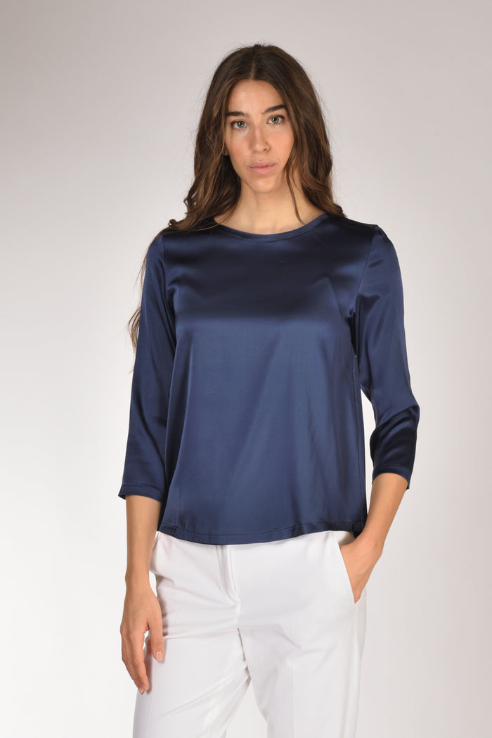 Shirt C Zero Tshirt Seta Blu Donna - 1