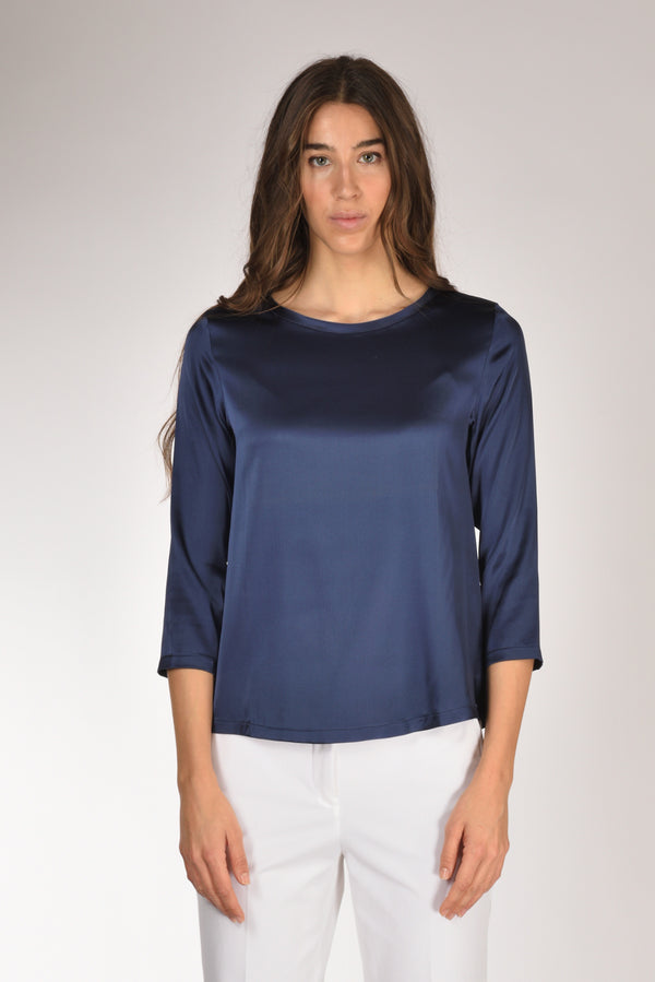 Shirt C Zero Tshirt Seta Blu Donna-2