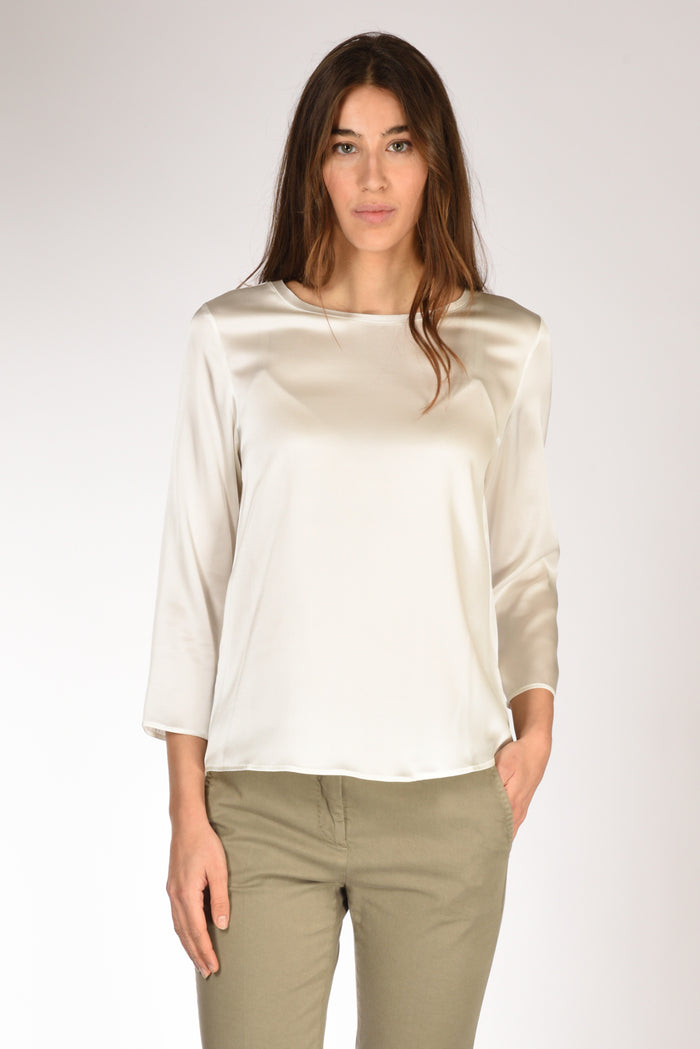 Shirt C Zero Tshirt Seta Bianco Donna - 2