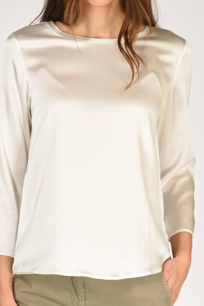 Shirt C Zero Tshirt Seta Bianco Donna - 3