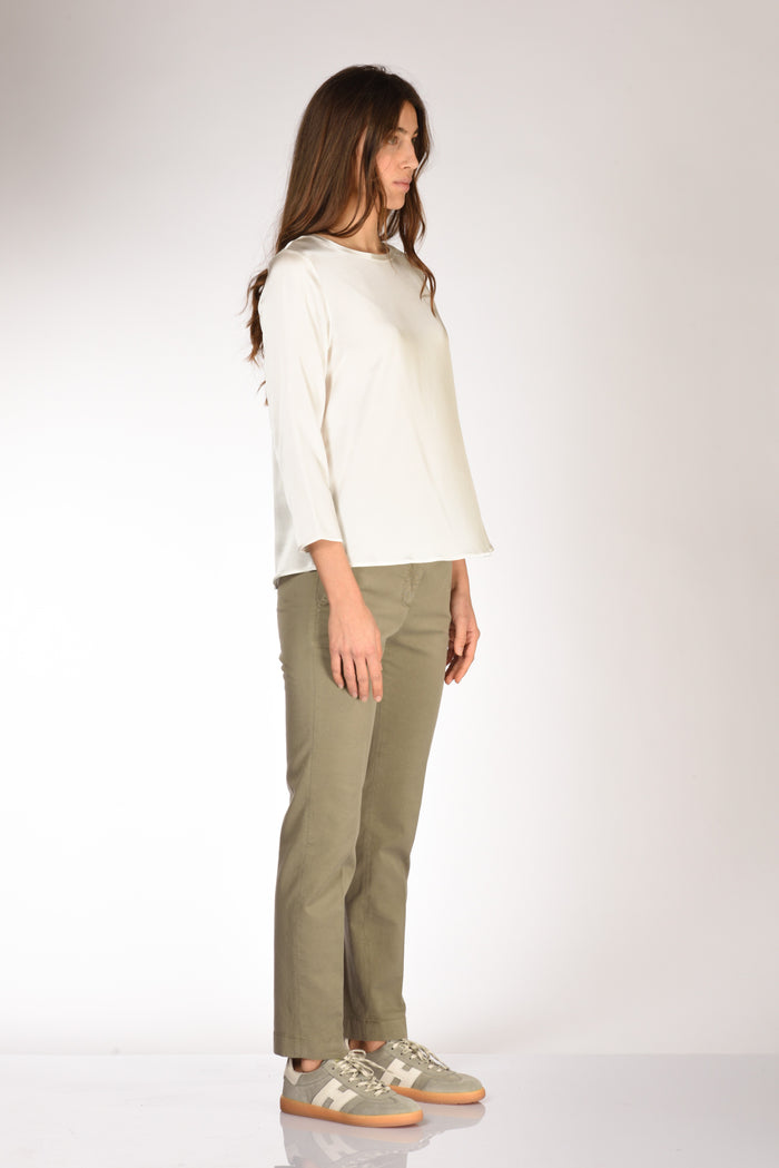 Shirt C Zero Tshirt Seta Bianco Donna - 4