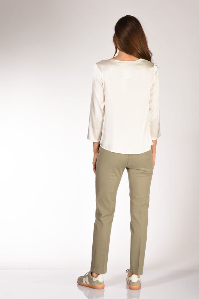 Shirt C Zero Tshirt Seta Bianco Donna - 5