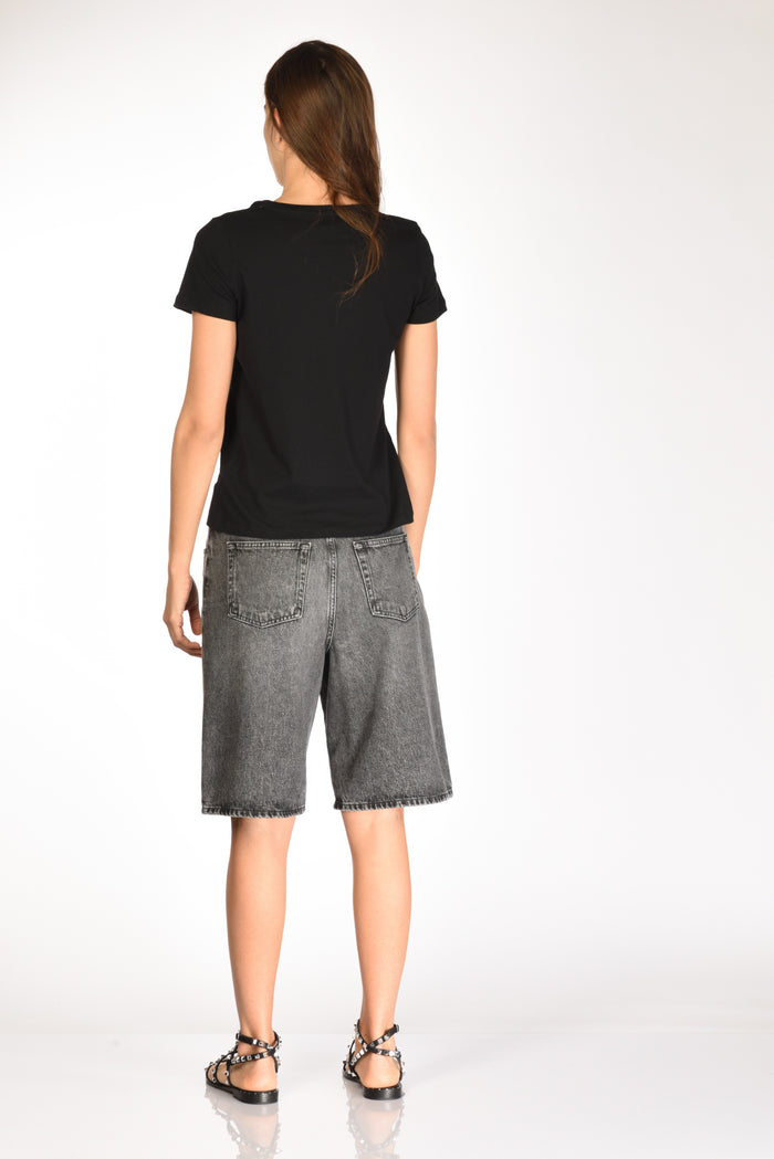 Majestic Filatures Paris Tshirt Mm Nero Donna - 5