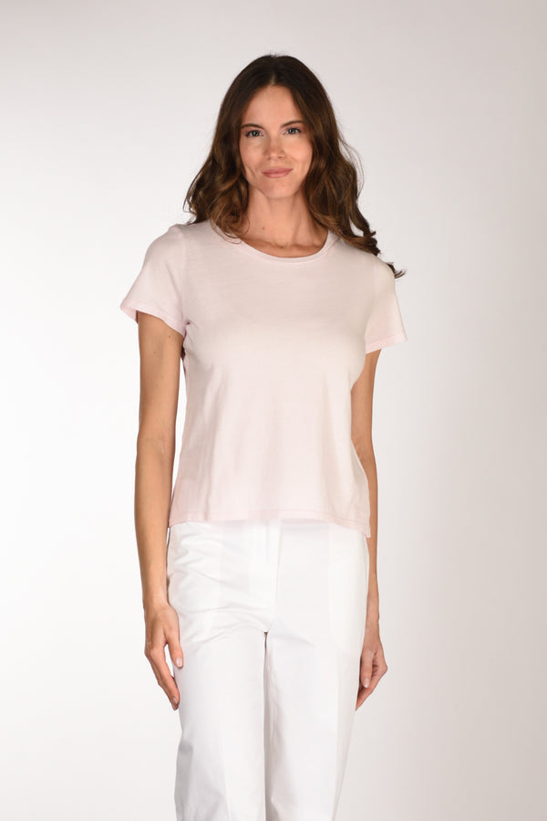 Majestic Filatures Paris Tshirt Mm Rosa Donna