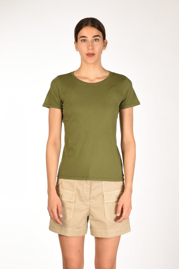 Majestic Filatures Paris Tshirt Mm Verde Donna-2