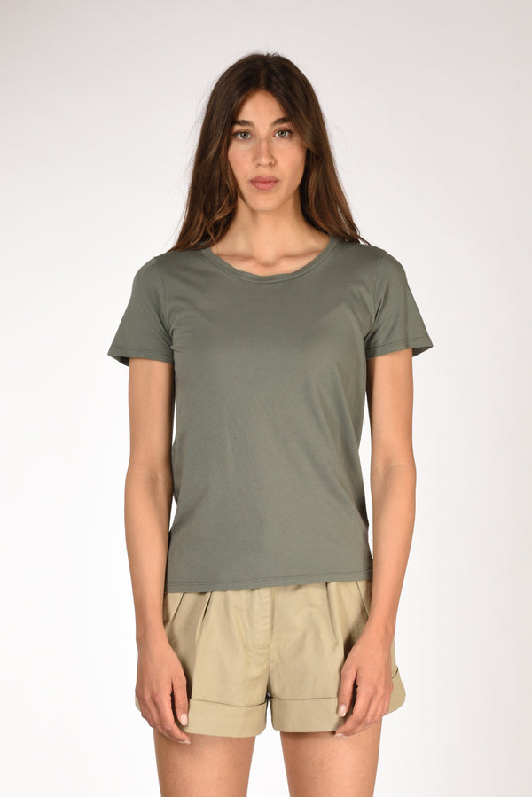 Majestic Filatures Paris Tshirt Mm Verde Militare Donna-2