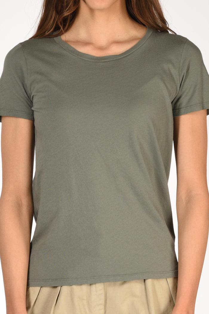 Majestic Filatures Paris Tshirt Mm Verde Militare Donna - 3