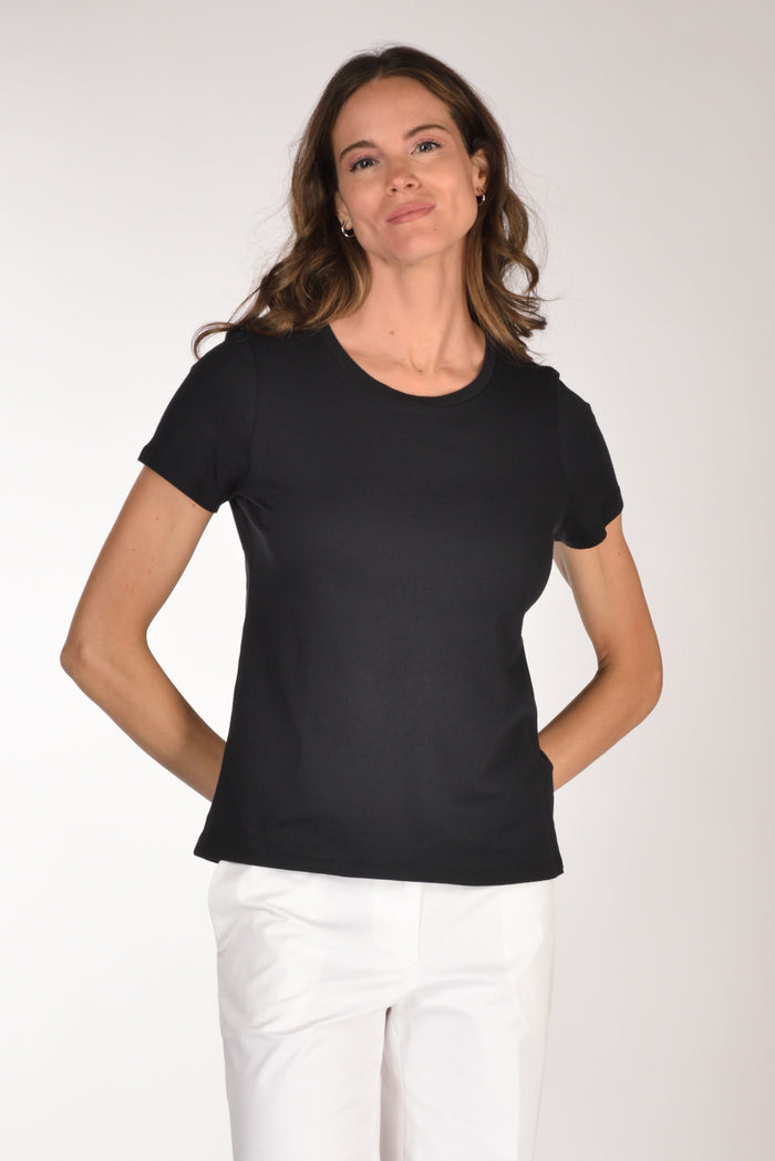 Majestic Filatures Paris Tshirt Mm Blu Navy Donna - 1