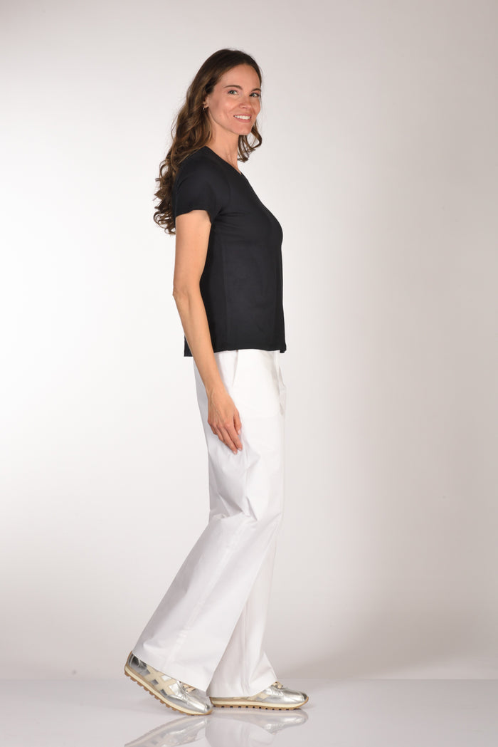 Majestic Filatures Paris Tshirt Mm Blu Navy Donna - 4