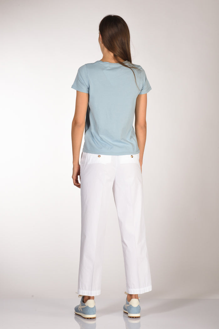 Majestic Filatures Paris Tshirt Mm Azzurro Polvere Donna - 5