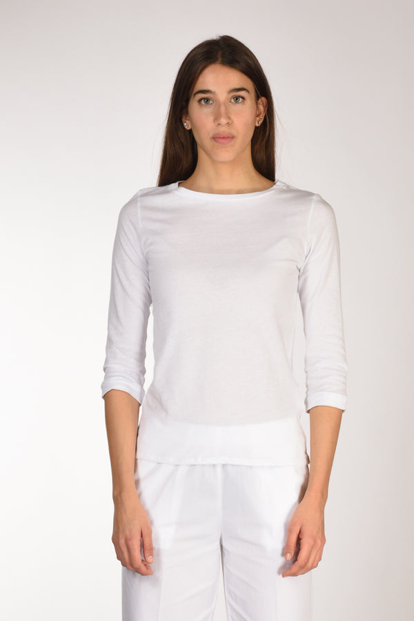 Majestic Filatures Paris Tshirt Bianco Donna-2