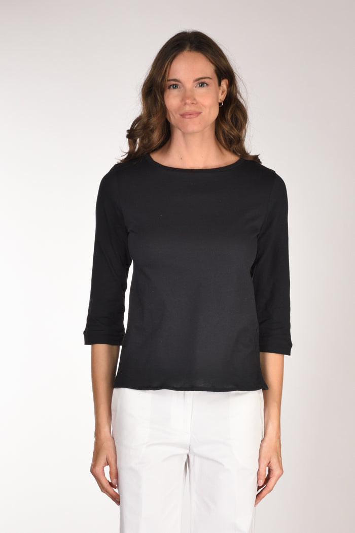 Majestic Filatures Paris Tshirt Blu Navy Donna - 2