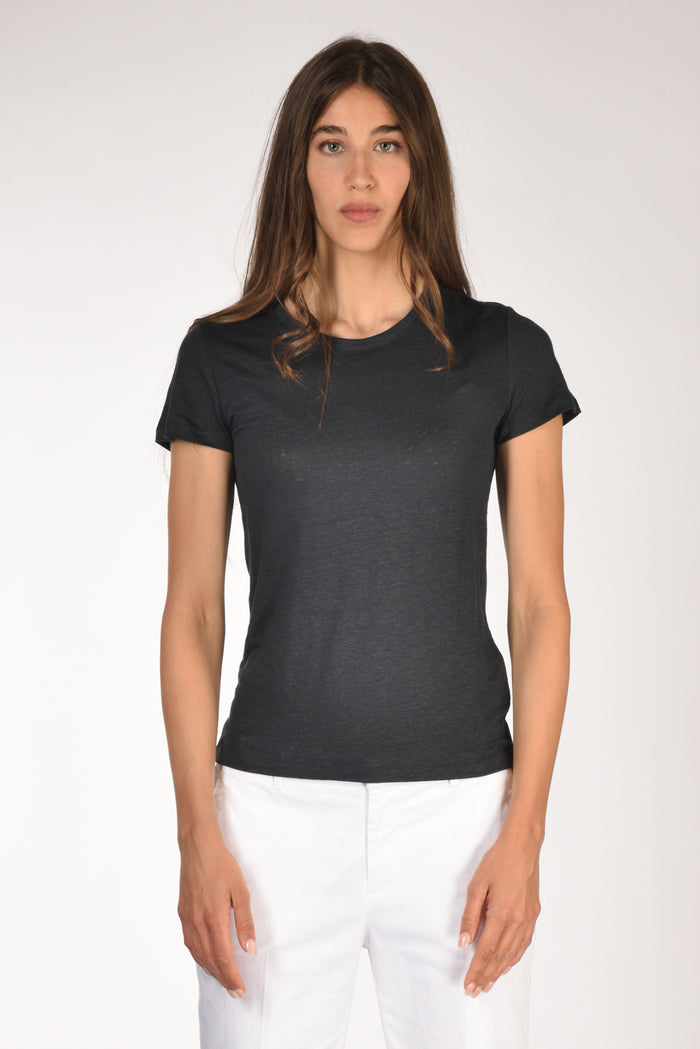 Majestic Filatures Paris Tshirt Mm Blu Navy Donna - 2