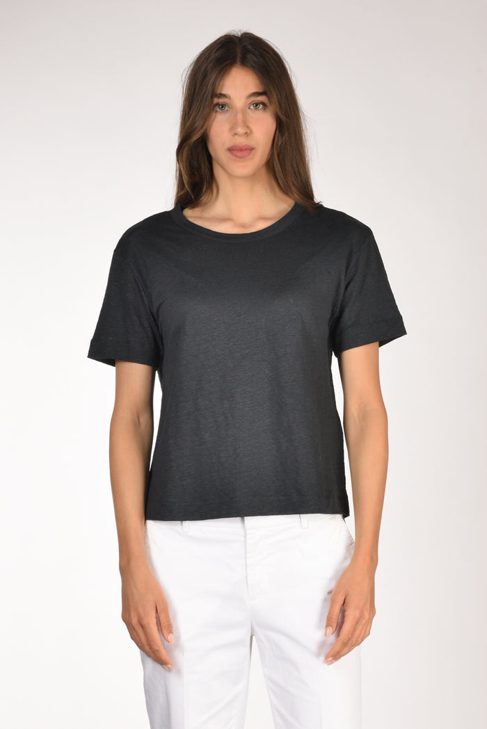 Majestic Filatures Paris Tshirt Blu Navy Donna - 2