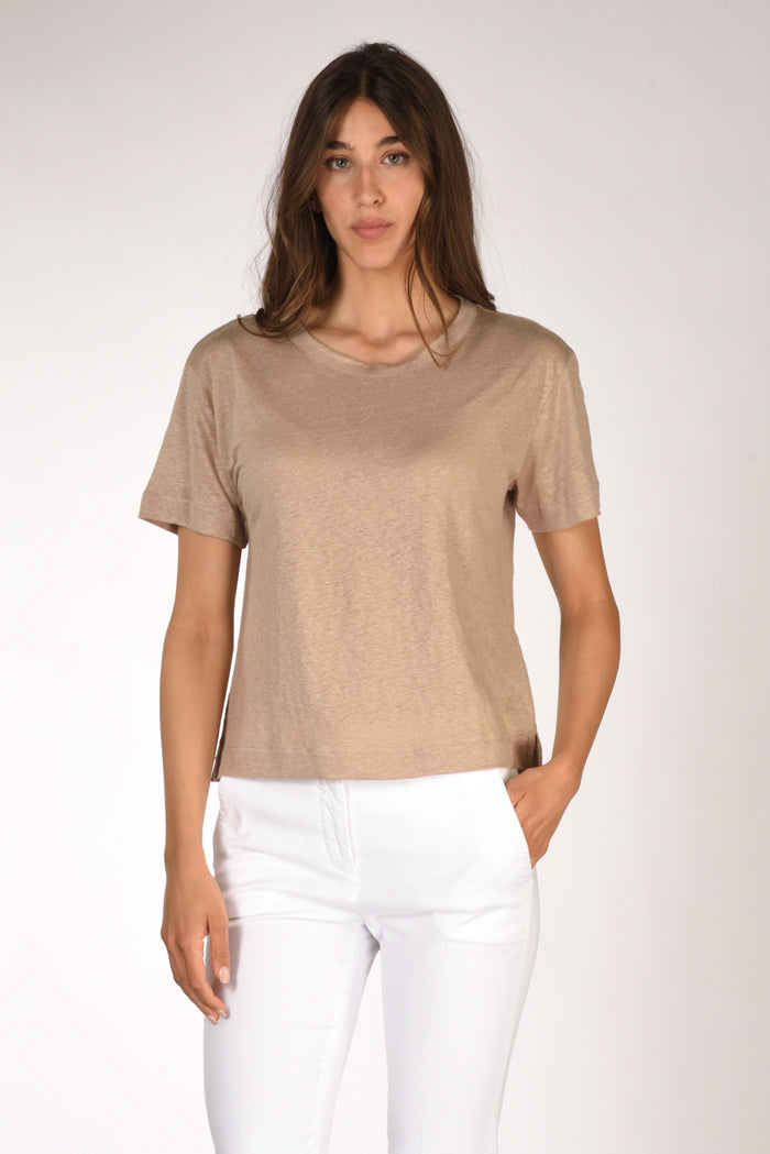 Majestic Filatures Paris Tshirt Beige Donna - 1