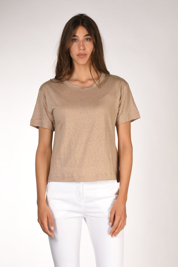 Majestic Filatures Paris Tshirt Beige Donna-2
