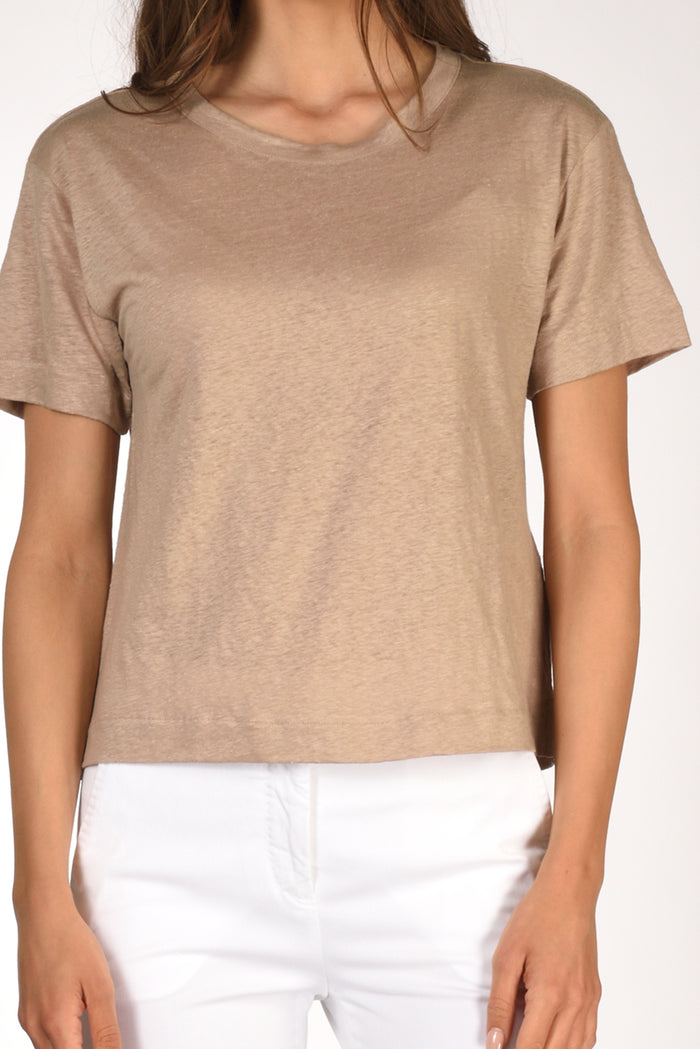 Majestic Filatures Paris Tshirt Beige Donna - 3