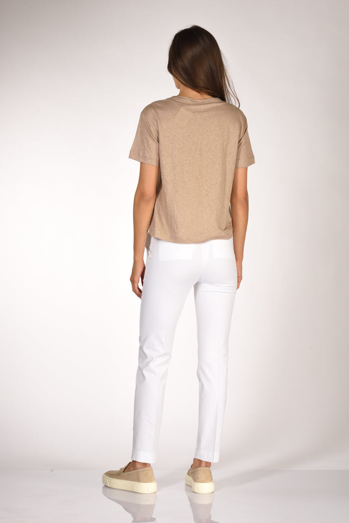 Majestic Filatures Paris Tshirt Beige Donna - 5