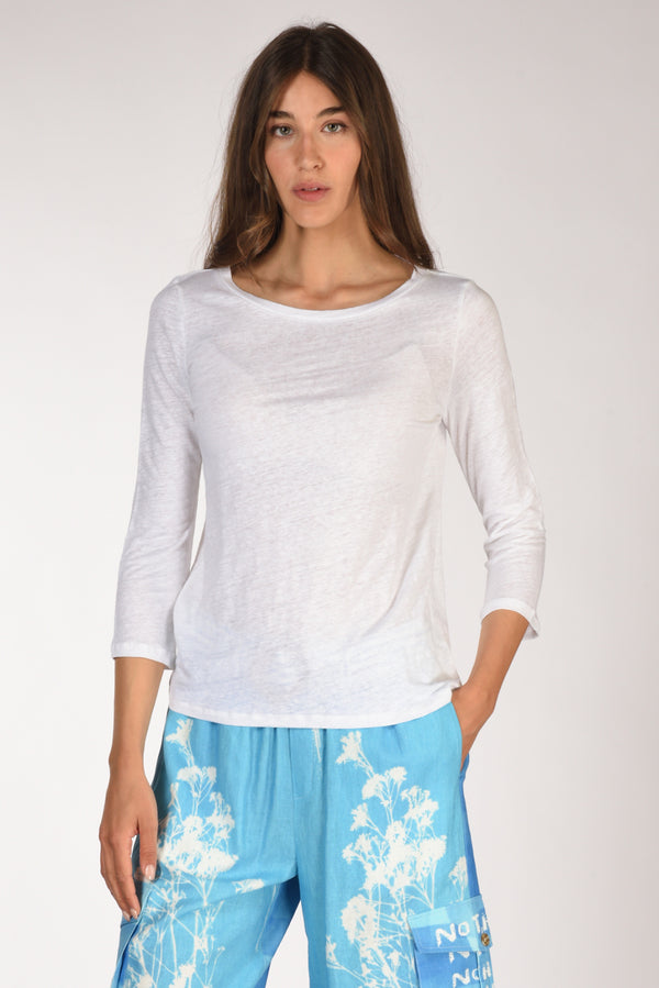 Majestic Filatures Paris Tshirt Bianco Donna