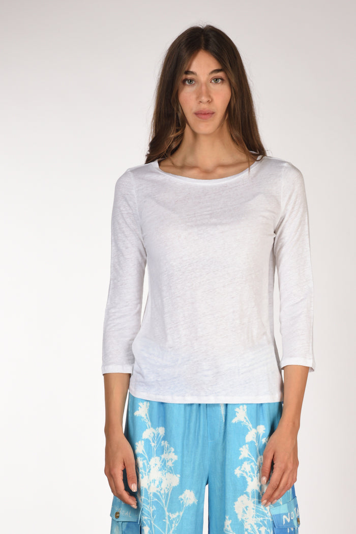 Majestic Filatures Paris Tshirt Bianco Donna - 2
