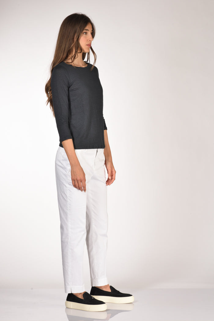 Majestic Filatures Paris Tshirt Blu Navy Donna - 4