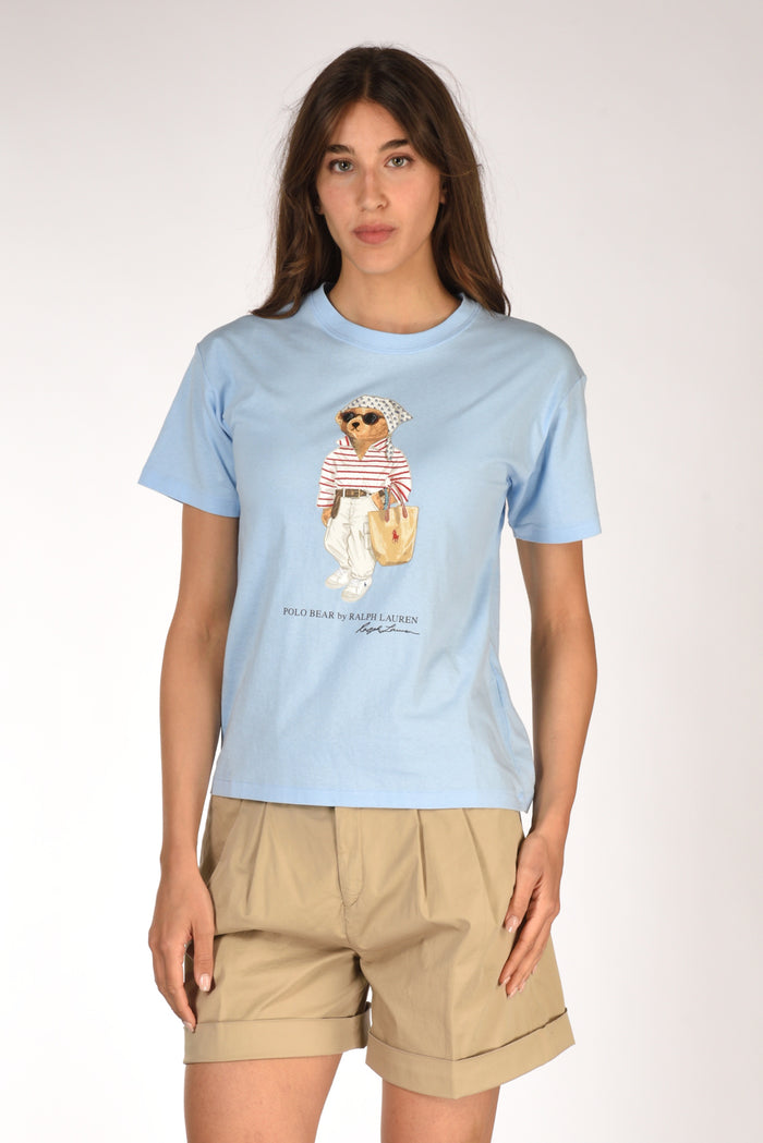 Polo Ralph Lauren Tshirt Orso Azzurro Donna - 1
