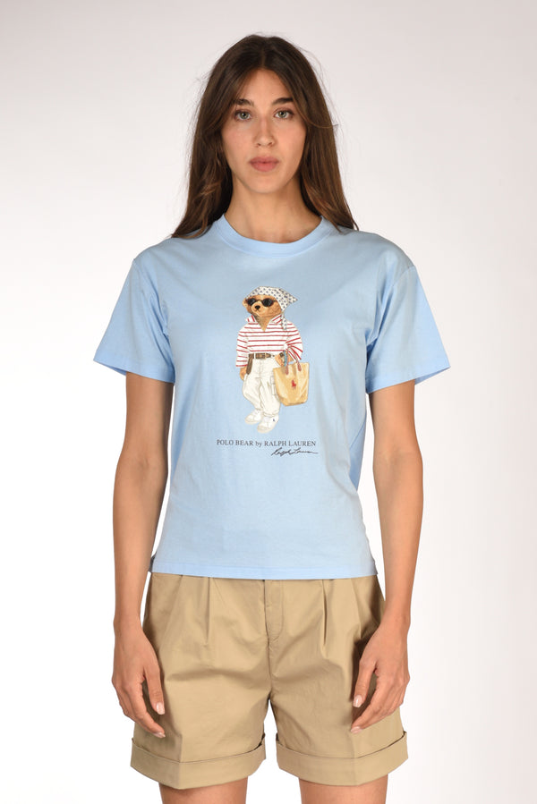 Polo Ralph Lauren Tshirt Orso Azzurro Donna-2